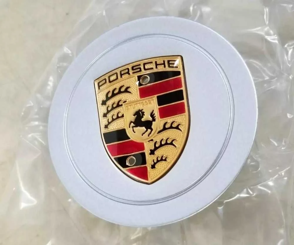 "Porsche 993 996" 993 996 Spalvotas herbinis lydinio ratlankio centrinis dangtelis originalus naujas