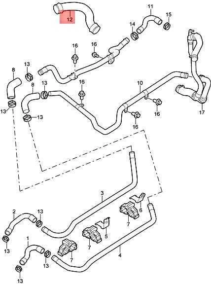 Porsche 997 99 Aušinimo Šlaunis Originalus 99710683103