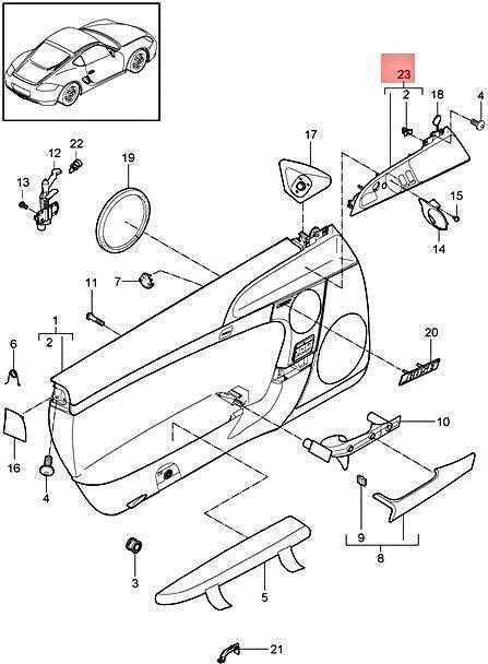 Porsche 997 Carrera Insert Juodas Originalus 99755535108A03