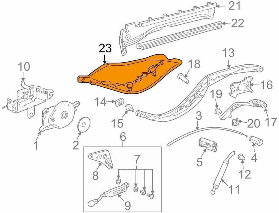 Porsche Boxster 987 kabriolet minkštas stogas dešinysis apdailos elementas 9875614460001C NAUJAS ORIGINALUS