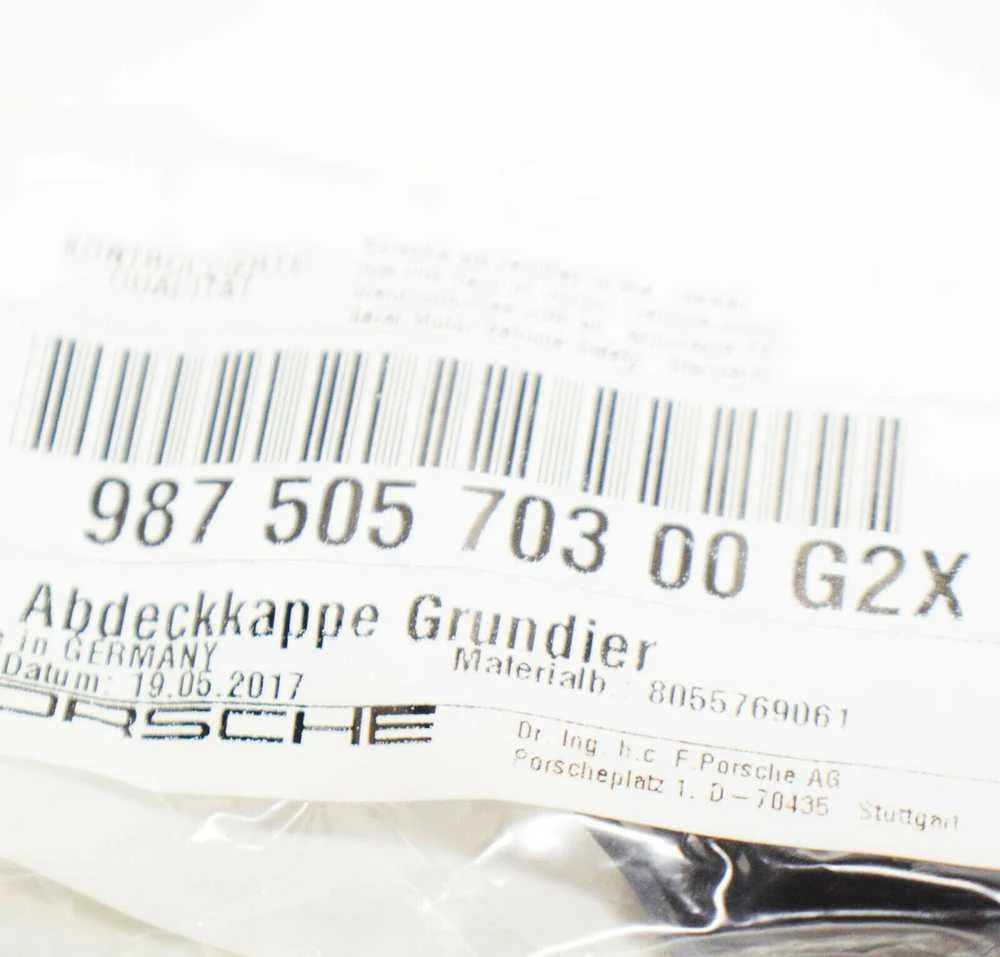 Porsche Boxster 987 Priekinio bamperio vilkimo kablio kablio dangtelis 98750570300G2X NEW GENUINE