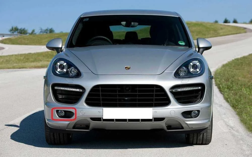 Porsche Cayenne 2010-2014 Priekinio Bamperio Desines Puses Ruko Zibinto Apdailos Laikiklis Originalus 95850509400