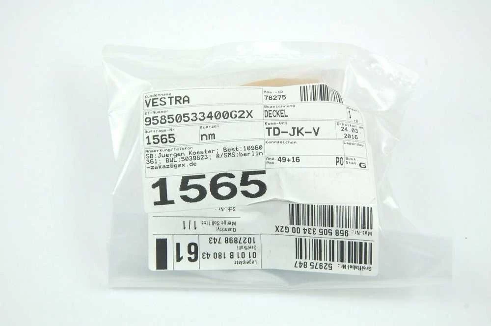 Porsche Cayenne 2011-2017 Šviesų Valytuvo Primed Dangtelis Originalus 95850533400G2X