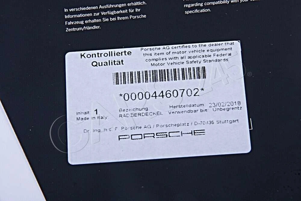 Porsche Cayenne 911 Boxster Stebulės Dangtelis 2014 2013 2012 2011 2010 2009 Originalus 00004460702