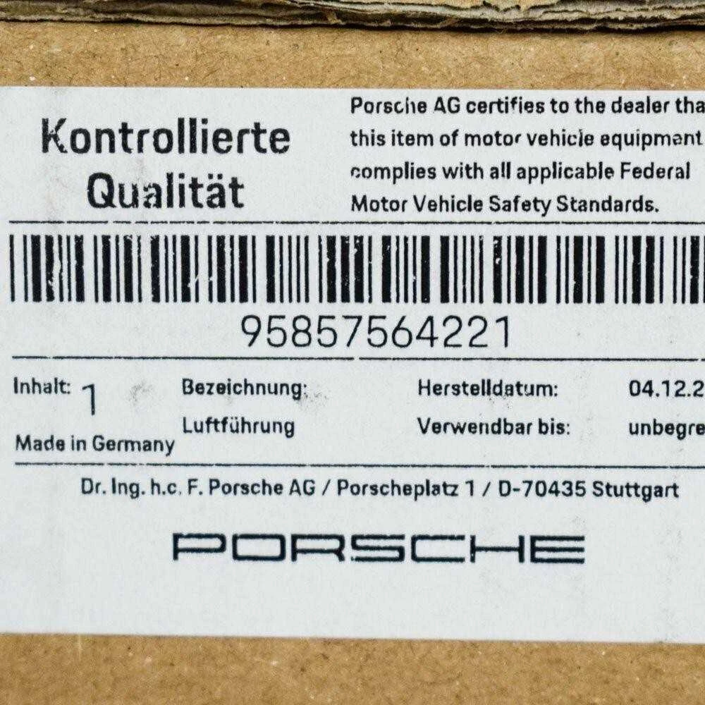 PORSCHE Cayenne 92A 3.6i Dešinės Pusės Interkūlerio Oro Kanalas 95857564221 Naujas Originalus