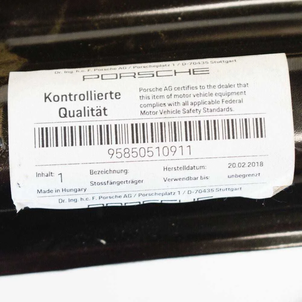 Porsche Cayenne 92A Priekinis Bamperio Smūgio Baras 95850510911 7P0807109E ORIGINALUS NAUJAS