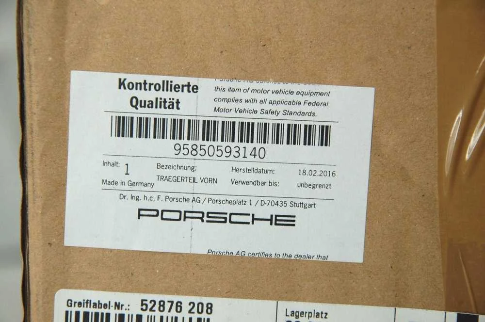 Porsche Cayenne 958 Bamperio Stiprintuvo Atraminis Laikiklis Originalus 95850593140
