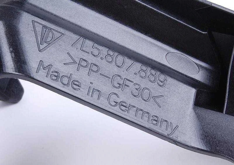 Porsche Cayenne 9P Priekinis Bumperio Gidų Dangtelio Retainer Kairysis Originalus 95550588900