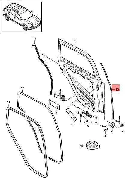 Porsche Cayenne E2 92 Priekinis Kairys Durų Apsauga Originalus 95853371704