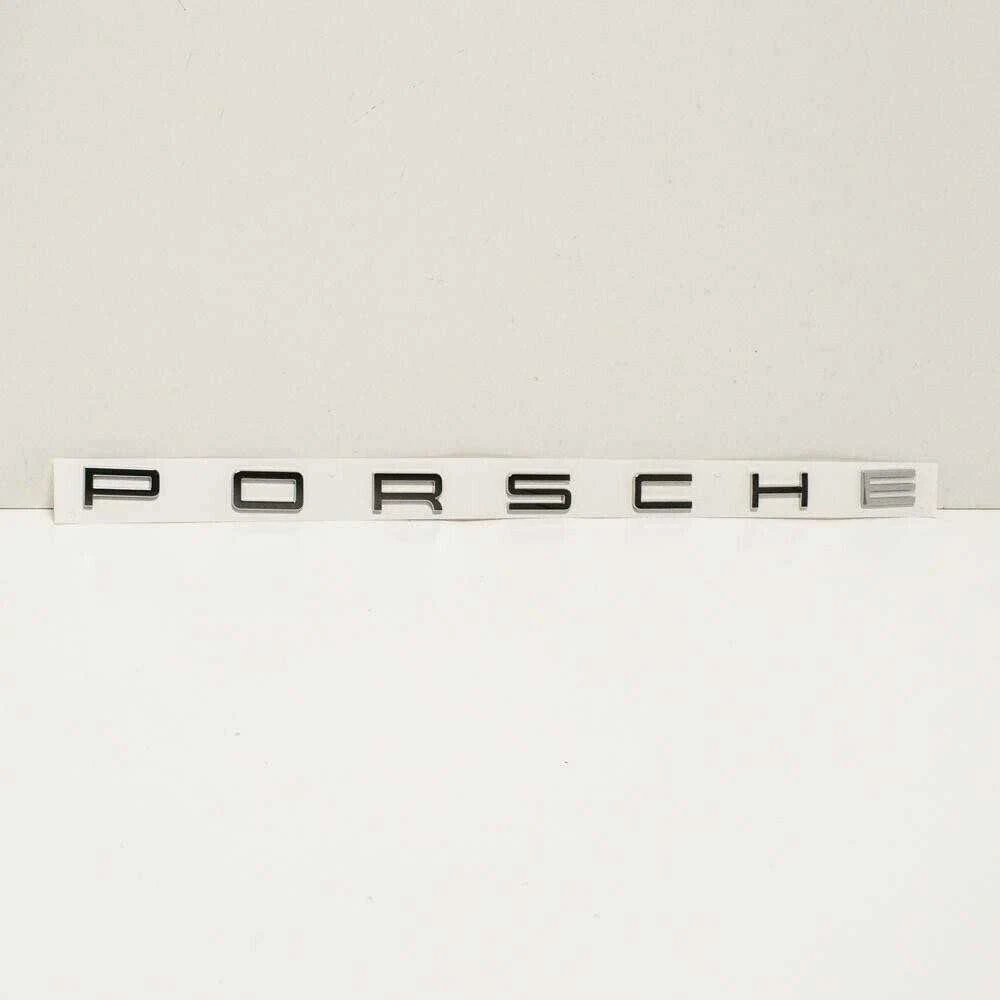 Porsche Cayenne Galinis Emblemas P O R S C H E Ženklelis Chromo Išvaizda Originalus