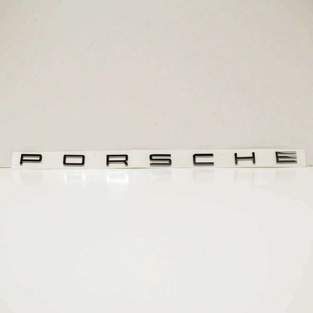 Porsche Cayenne Galinis Emblemas P O R S C H E Ženklelis Chromo Išvaizda Originalus