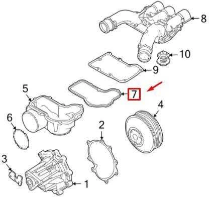 Porsche Cayenne S Turbo Tarpiklis 2003 2006 Originalus 94810640101