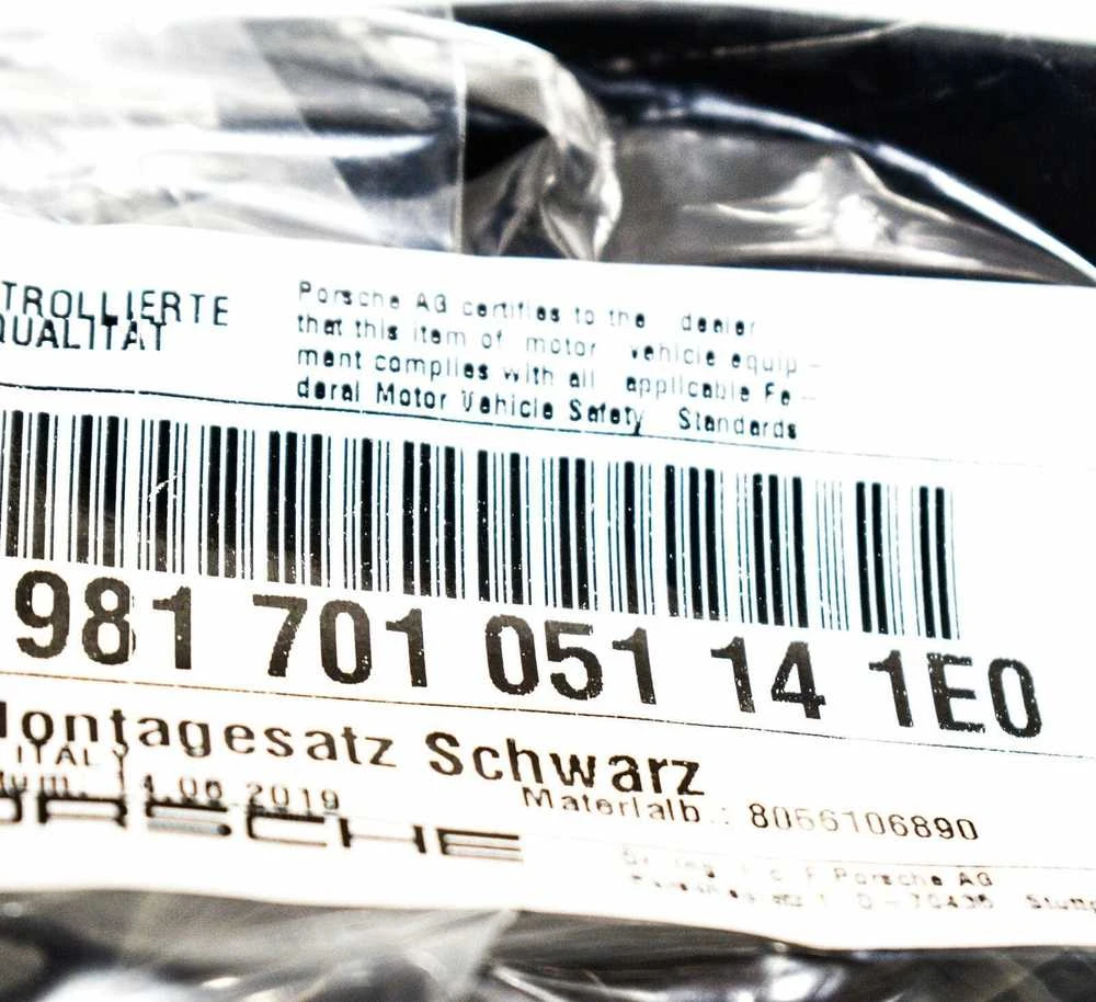 PORSCHE CAYMAN 981 Priekinio Bamperio Licencijos Plokštės Laikiklis 981701051141E0 ORIGINALUS