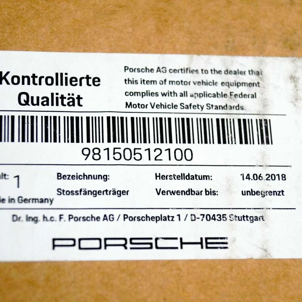 Porsche Cayman 981 Priekinis Atsparas Originalus 98150512100