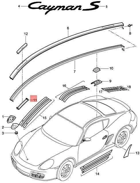 Porsche Cayman 987 987C 2006 2012 Originalus 98755972900