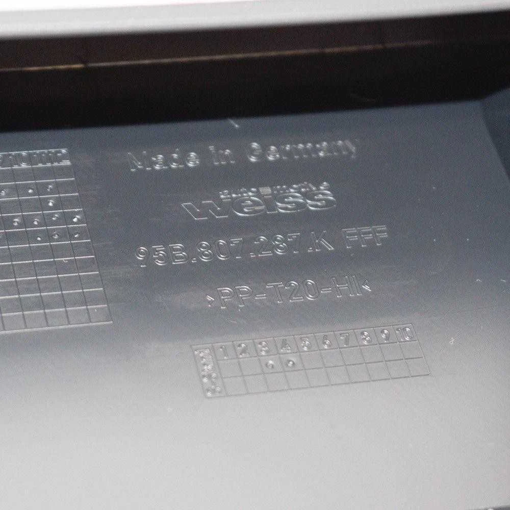 Porsche Macan Juodas Licencijos Plokštelės Laikiklis Originalus 95B807287K1E0