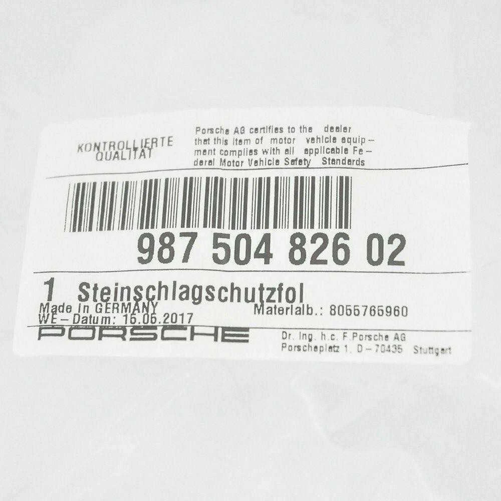 PORSCHE Cayman 987 Galinės Dešinės Sparno Akmens Apsaugos Nuovargis 98750482602 Naujas Originalus