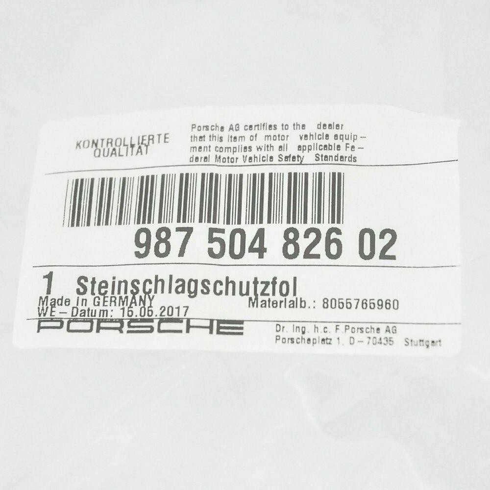PORSCHE Cayman 987 Galinės Dešinės Sparno Akmens Apsaugos Nuovargis 98750482602 Naujas Originalus