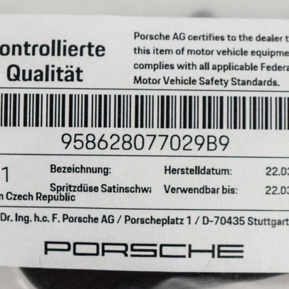 Porsche Cayman Boxster Satin Juodas Purškiklio Dėžutė Originalus 958628077029B9