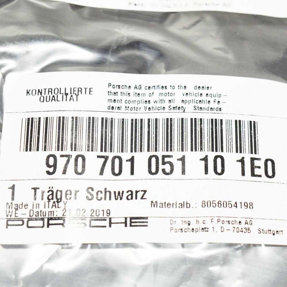 Porsche Cayman Licence plate holder Juodas 2005 2012 Originalus 970701051101E0