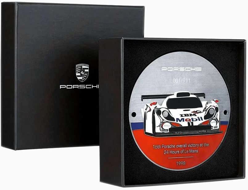 Porsche GT1 Kolekcija Grillbadge Melyna Oranzine Sidabrine Originalus WAP0508120RGBD