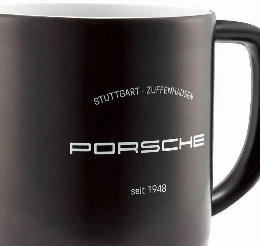 "Porsche" juodas didelis puodelis