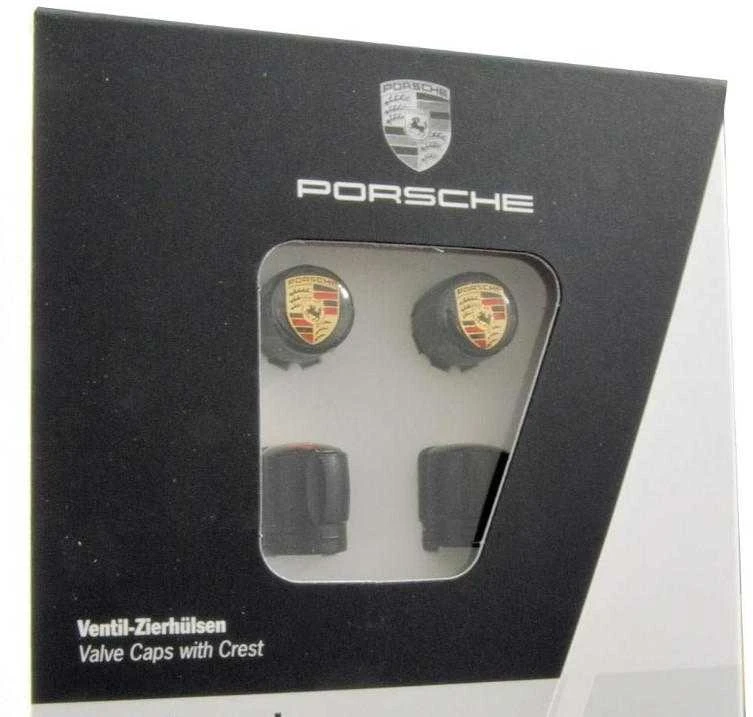 Porsche Juodi Herbo Formos Vožtuvų Dulkių Dangteliai Originalus 99104460267