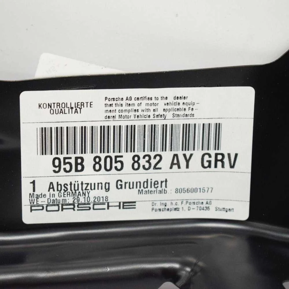 PORSCHE MACAN 95B Dešinės sparno vidinė atrama 95B805832AYGRV NAUJA ORIGINALI