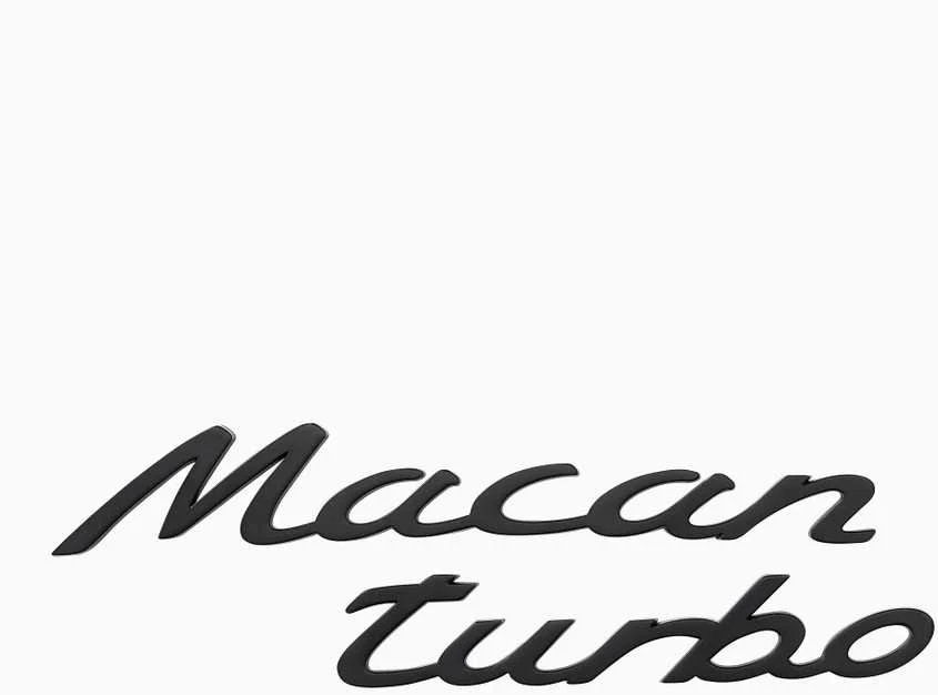 Porsche Macan Turbo Magnetiniai Užrašai 2 Rinkinys Originalus WAP0502080PMAC