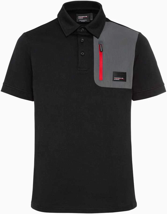 Porsche Motor Sports Fanų Apranga Polo Marškinėliai Vyriški Juodi 3XL Originalus WAP1613XL0RMSF