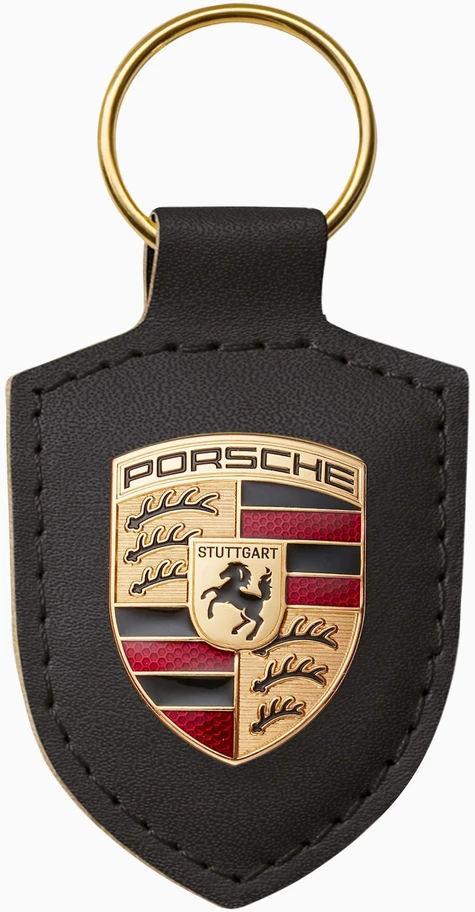 "Porsche" odinis raktų pakabukas raktų pakabukas emblema juodas herbas originalus WAP0500900E