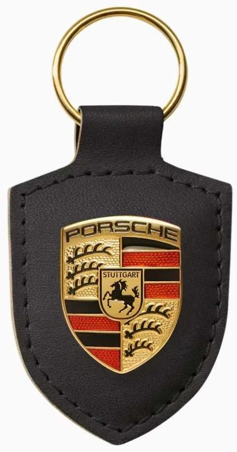 "Porsche" odinis raktų pakabukas raktų pakabukas emblema juodas herbas originalus WAP0500900E