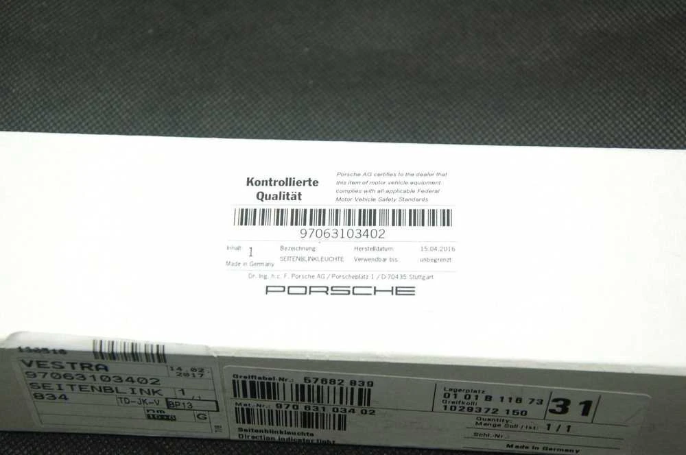 Porsche Panamera 2010 2014 Krypties Indikatorius Originalus 97063103402