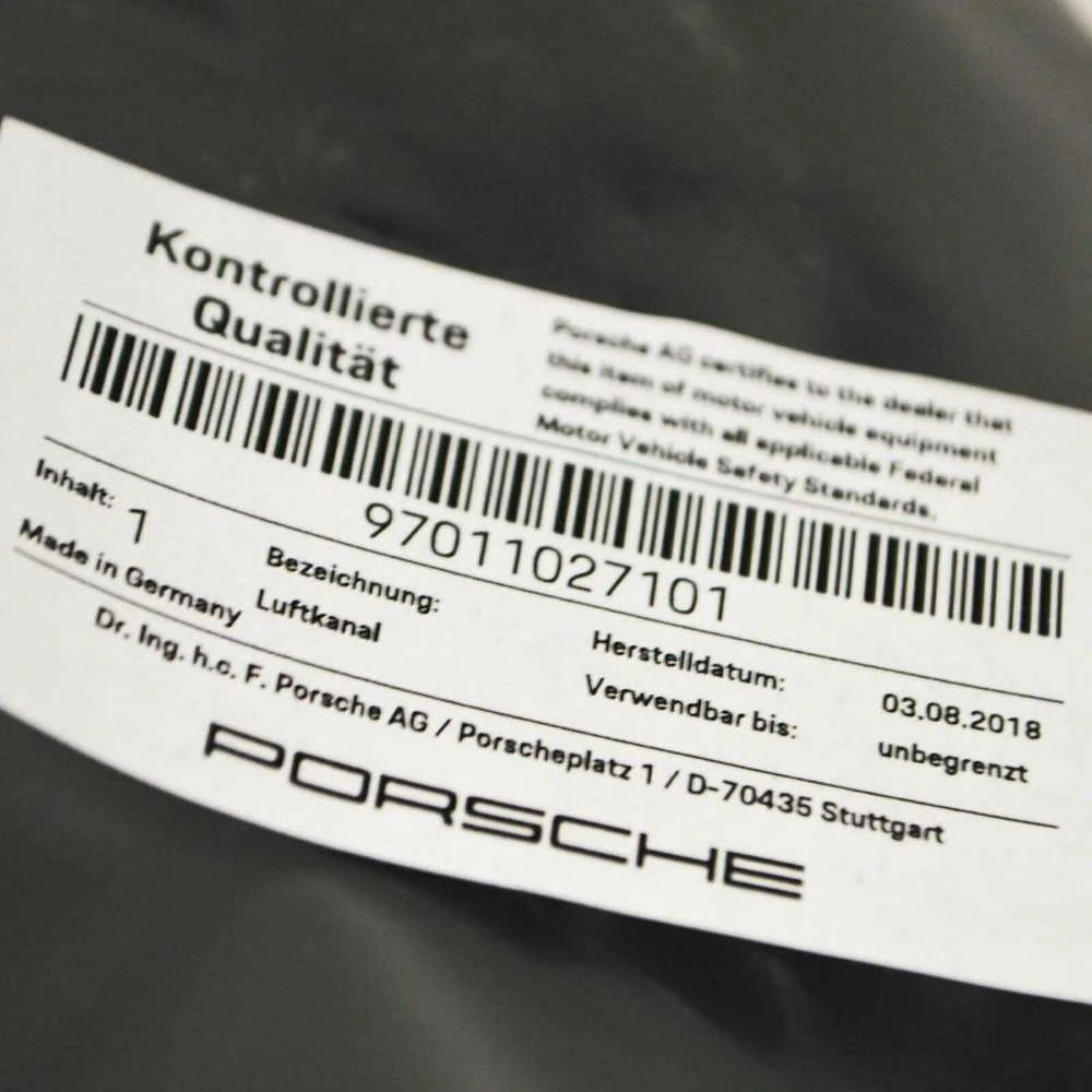 PORSCHE PANAMERA 970 Kairio įsiurbimo žarna 97011027101 NAUJA ORIGINALI