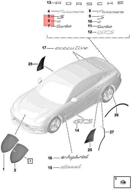 Porsche Panamera 971 Inscription Originalus 971853675B