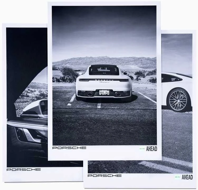 Porsche Plakatu Rinkinys AHEAD 1 Pietvakariu Originalus WAP0929010RPSA