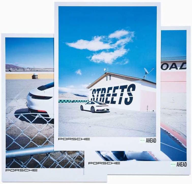 Porsche Plakatu Rinkinys AHEAD 2 Pietvakariai Originalus WAP0929020RPSA