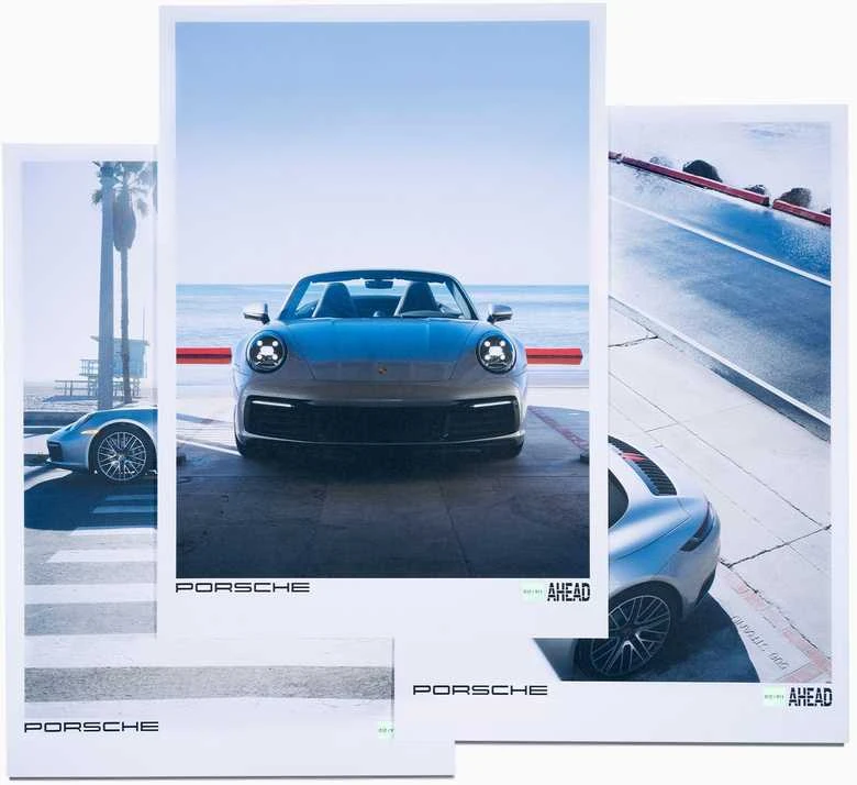 Porsche Plakatų Rinkinys Pietvakariai Originalus WAP0929030RPSA