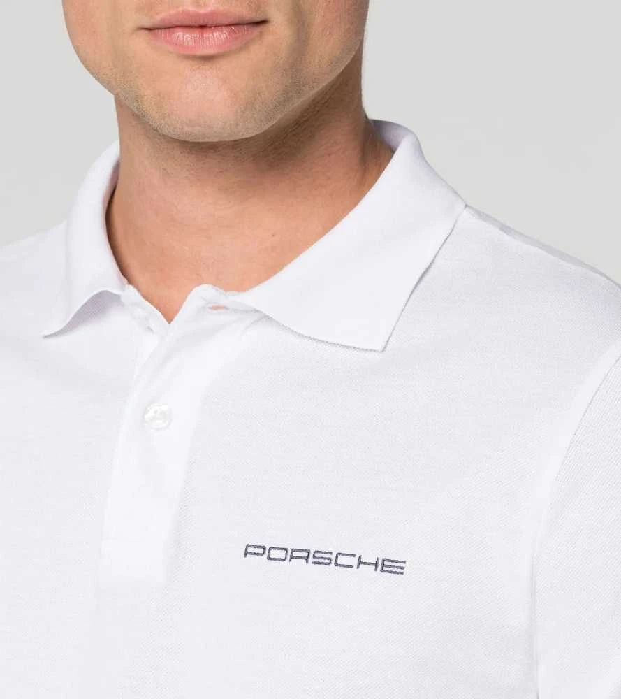 Porsche Polo Marškinėliai Vyriški Balti XXL Originalus WAP751XXL0B