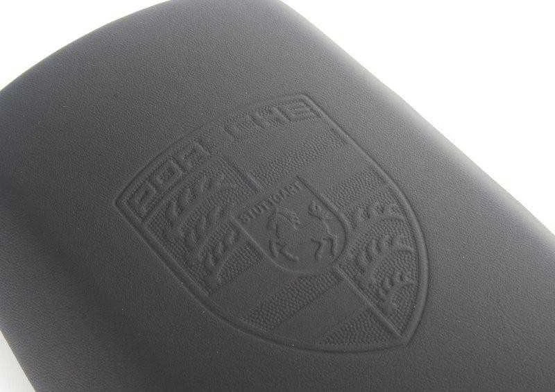 Porsche porankio dangtelis centrinėje konsolėje su iškilniu herbu juodas 2012-2016 991 911 OEM