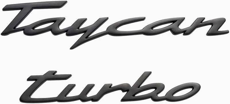 Porsche Taycan Turbo Magnetų Užrašų Rinkinys Originalus WAP0502100RMST