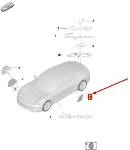 Porsche Taycan Y1 2020 2024 Galinės Kairės Durys Akmuo Apsaugos Plėvelė Originalus 9J1853823