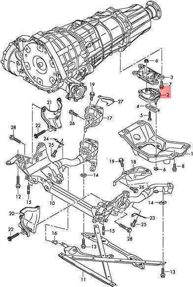 Porsche Transmisijos Laikiklis Audi B8 A4 A5 S4 S5 Q5 Macan Originalus 8K0399151DB