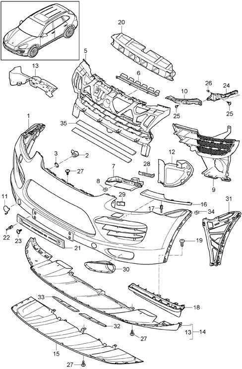 PORSCHE \u00a0\u00a0Priekinis buferis apatinis dešinysis spoileris OEM 958505888019B9 95850588800
