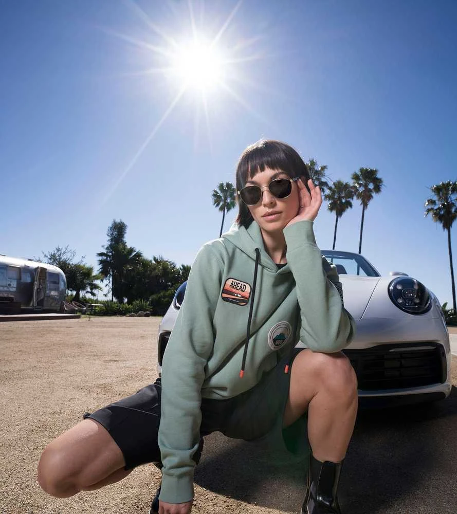 PORSCHE unisex AHEAD kolekcinė džemperis su gobtuvu