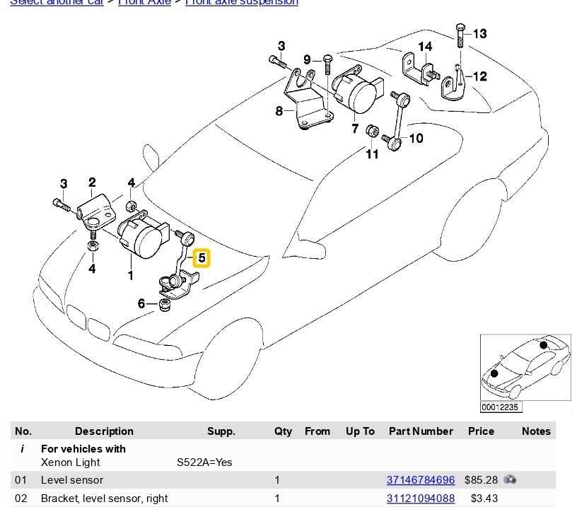 Priekinis Kampinis Sijonas BMW 3 E46 1997 2005 Originalus 31121093958