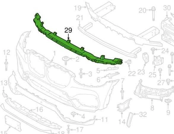 Priekinis Stabdžių Atramu BMW X3 X4 G01 G02 09/2016-12/2019 Originalus 51117399909