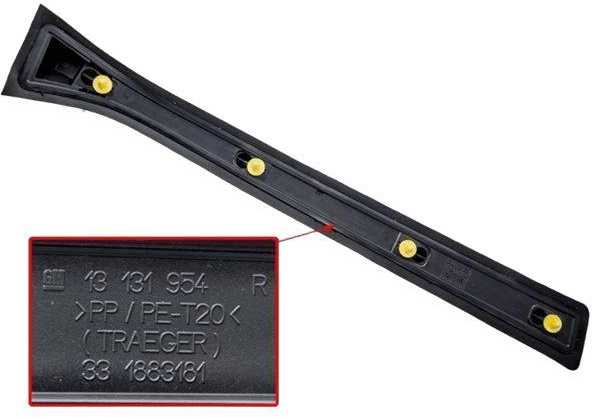 Psa Parts Opel Zafira Dešinysis išorinis centrinis stulpelio dangtelis originalus 13131954