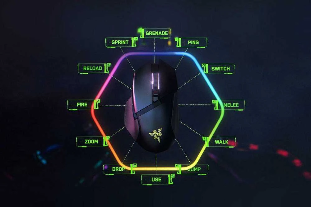 Belaidė žaidimų pelė Razer Basilisk V3 Pro, Juodos spalvos