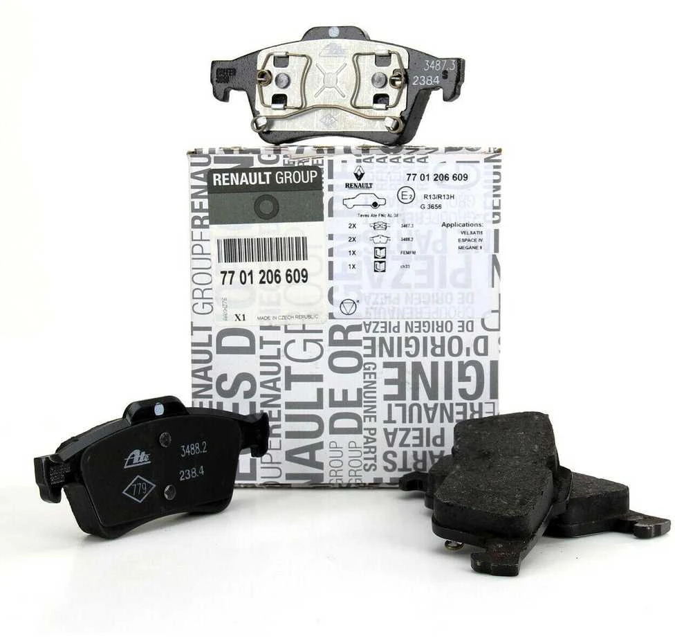 RENAULT Espace IV 1.9 dCi 2.0 16V Stabdžio Pads Set Originalus 7701206609